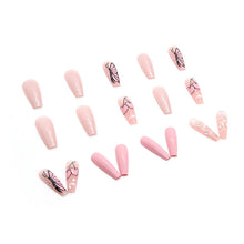 Load image into Gallery viewer, Glitter Butterfly Manicure Long Ballet Nail Cute Cherry Pile Diamond Wear Nail
