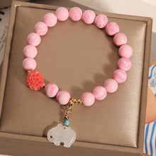 Load image into Gallery viewer, Queen Shell Bracelet Niche Design Hetian White Jade Elephant Pendant Bracelet Gifts for Girlfriend
