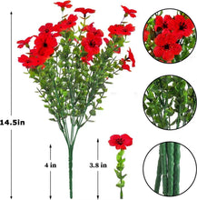 Load image into Gallery viewer, Artificial Flowers Violet Seven-Fork Spring Grass Flower Suitable for Indoor and Outdoor Simulation Green Plant Bouquet
