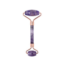Load image into Gallery viewer, Facial Care Beauty Scraping Powder Crystal Double-Headed Roller Massager Jade Roller
