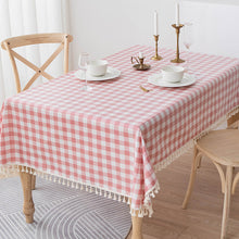 Load image into Gallery viewer, Cotton Linen Tablecloth Waterproof and Oilproof and Heatproof Rectangular Desk Pad
