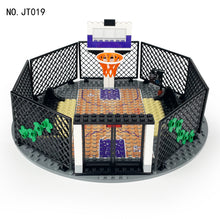 Load image into Gallery viewer, Jt019 Street Community Basketball Court Small Particle Building Blocks Scene round Field Building Children's Assembled Toys
