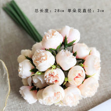 Load image into Gallery viewer, 27 heads Artificial Raw Silk Rose Bouquet Artificial Bouquet Home Decorative Fake Flower
