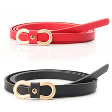 Load image into Gallery viewer, New Women's Word Buckle All-Matching Shirt Dress Narrow Belt Decorative Thin Belt
