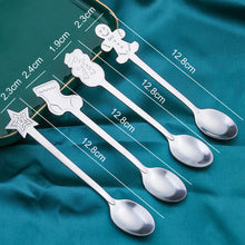 Load image into Gallery viewer, Small Spoon Snowman Spoon Nordic Style Tableware Gift Spoon Gift Box Christmas Gift Box
