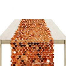 Load image into Gallery viewer, 30 * 275cm Sequin Table Flag Wedding Tablecloth
