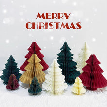 Load image into Gallery viewer, Christmas tree ornament paper folding handmade DIY desktop mini Christmas tree
