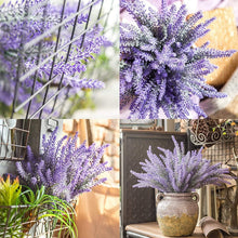 Load image into Gallery viewer, 5pcs Artificial Flowers Simulation Lavender Simulated Plants Flocking Wheat Bouquet Kitchen Unit Ornamental Flower
