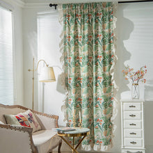 Load image into Gallery viewer, Ruffled Curtain Half Light Shade Bedroom Living Room Bay Window Hook Curtain
