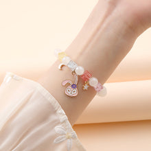 Load image into Gallery viewer, Small Commodity Bracelet Ornament Korean Style Fresh Sweet Clow M Crystal String Beads Children Student Bracelet Female
