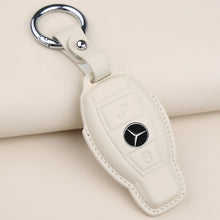 Load image into Gallery viewer, For 21 Mercedes-Benz New E-Class Key Cover E200l C260l A200l S-Class GLC Leather Keychain
