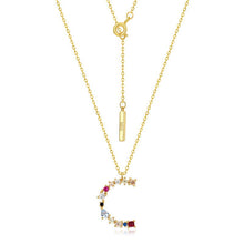 Load image into Gallery viewer, Women's Necklace English Letter S925 Sterling Silver Zirconium Choker  Gift for Girls
