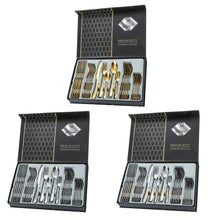 Load image into Gallery viewer, Tableware Set Star Diamond Series Western Food Knife, Fork and Spoon Five Main Pieces 30-Piece Set Steak Knife
