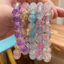 Load image into Gallery viewer, Broken Beads Ice Transparent Two-Color Bracelet Student Hand Toy Bracelet Whole Girlfriends' Gift Children's Day Small Gift Pliable Temperament
