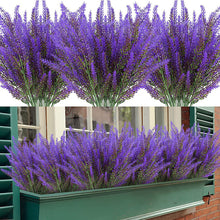 Load image into Gallery viewer, 10PCs Artificial Flowers Lavender Flower Outdoor UV-Proof Imitation Plastic Plant Fake Flower
