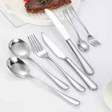 Load image into Gallery viewer, Baike Steak Knife Thick 081 Series Stainless Steel Western Food Knife, Fork and Spoon Suit Dessert Fork Spoon
