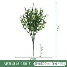 Load image into Gallery viewer, 10PCs Simulation Green Plant Handlebar Bundle Plastic Artificial Plant Wedding Outdoor Home Crafts
