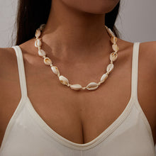 Load image into Gallery viewer, Shell Necklace Hand-Woven Necklace Short Necklace Card Necklace
