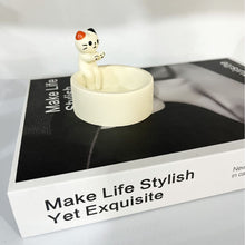 Load image into Gallery viewer, Cartoon Kitten Candle Holder Cartoon Kitten Candle Holder Decorations Home Decoration
