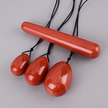 Load image into Gallery viewer, Jade Vulva Egg Massage Stone Redstone Yoni Four-Piece Set Female Postpartum Exercise Massage Stick
