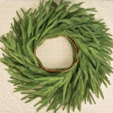 Load image into Gallery viewer, Christmas atmosphere decoration Norfolk pine rattan simulation feel soft glue fireplace decoration green plants
