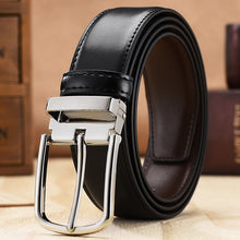 Load image into Gallery viewer, Men's Leather Belt Men's Pin Buckle Belt Double-Sided Preferred Pant Belt
