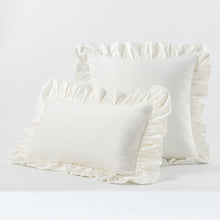 Load image into Gallery viewer, Ruffled Solid Color Pillow Cover Velvet Sofa Home Soft Backrest Cushion Cover
