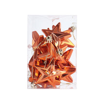 Load image into Gallery viewer, 12pcs/set Electroplating Five-Pointed Star Bright Christmas Tree Decorations Holiday Decorations
