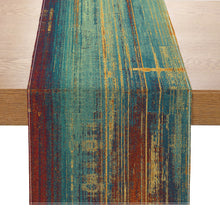 Load image into Gallery viewer, Tie-Dyed Style Printed Table Runner Linen Home Vintage Printing Decoration Table Runner Tablecloth
