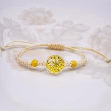 Load image into Gallery viewer, Dried Petal Braided Rope Bracelet Female Stretch Japanese and Korean Girlfriends Carrying Strap Children
