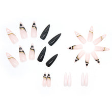 Load image into Gallery viewer, Ice Transparent Pink Wear a Foreign Trade European and American Ins Style Nail Sticker Finished Product 24 Pieces Nails
