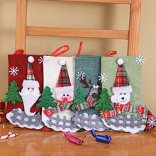 Load image into Gallery viewer, Christmas Day decorative stockings linen gifts Christmas tree pendants
