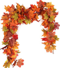 Load image into Gallery viewer, Thanksgiving Vine Maple Leaf Vine 170cm Decoration Hanging Vine Simulation Maple Leaf Vine
