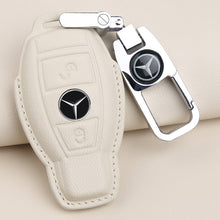 Load image into Gallery viewer, For 21 Mercedes-Benz New E-Class Key Cover E200l C260l A200l S-Class GLC Leather Keychain
