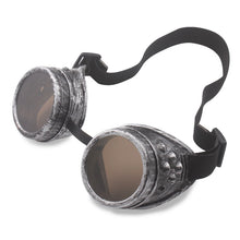 Load image into Gallery viewer, Halloween party cospiay dress up props steampunk glasses, vintage decorative eyewear
