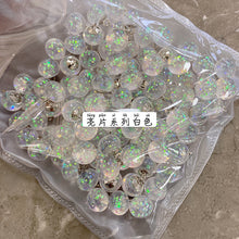Load image into Gallery viewer, 5pcs/Set Sequin Series Resin Alloy Base Button Shirt Shirt Accessories Button
