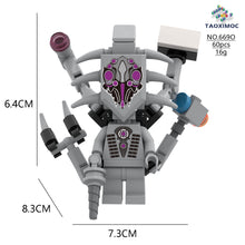 Load image into Gallery viewer, Toilet Doll Toy Skibidi Toilet Titan Monitor Human Audio Human TV Human Building Blocks Toys Suit
