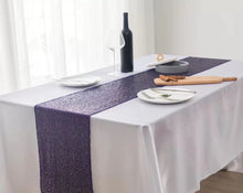 Load image into Gallery viewer, 2pcs Sequin Table Flag Wedding Ceremony Layout Tablecloth Table Runner Christmas Decoration Polyester Square Glitter Sequin
