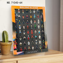 Load image into Gallery viewer, 64 Children's Building Blocks Toys Suit Doll Toy Window Box
