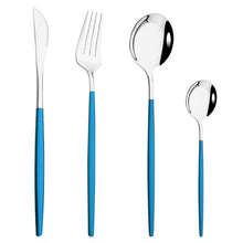 Load image into Gallery viewer, Stainless Steel Tableware Portugal Steak Knife and Fork Portable Ins Hotel Western Style Golden Western Food Knife and Fork
