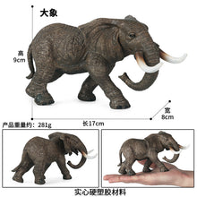 Load image into Gallery viewer, Elephant Animal Model Set African Elephant Mammoth Plastic Solid Hand-Made Model Toy Children's Educational Toy
