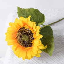 Load image into Gallery viewer, 5pcs/Set Simulation Sunflower European Latin Fake Flower Single SUNFLOWER Pastoral Style Bridal Bouquet Bunches
