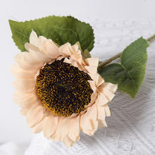 Load image into Gallery viewer, 5pcs/Set Simulation Sunflower European Latin Fake Flower Single SUNFLOWER Pastoral Style Bridal Bouquet Bunches
