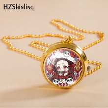 Load image into Gallery viewer, Rotating Pocket Watch Pocket Watch Male and Female Students Ornament Two-Dimensional Animation Necklace Pocket Watch
