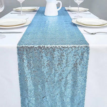 Load image into Gallery viewer, 2pcs Sequin Table Flag Wedding Ceremony Layout Tablecloth Table Runner Christmas Decoration Polyester Square Glitter Sequin
