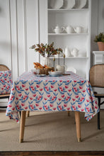 Load image into Gallery viewer, INS Style Cotton Linen Tablecloth Ethnic Style Bohemian Black and White Printed Dining Room Table Cloth Book Tablecloth
