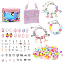 Load image into Gallery viewer, New Children's DIY Handmade Bracelet 158PCs Colorful Beaded Sequins Jewelry Storage Bag
