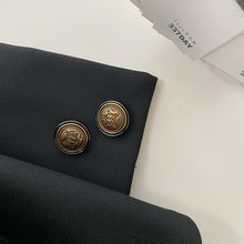 Load image into Gallery viewer, 5pcs/Set Vintage Casual Metal Button Ancient Gold Suit Coat Overcoat Decorative Buckle
