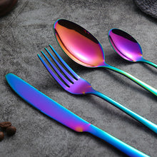 Load image into Gallery viewer, Stainless Steel Tableware Four Main Pieces Set Gift Box Wedding Gift Knife, Fork and Spoon 24-Piece Set
