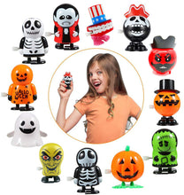 Load image into Gallery viewer, Halloween Wind-up Toy Suit Movable Winding with Eyes Jumping Ghost Tooth Witch Witch Gift
